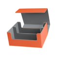 thumbnail image 3 of Estuche protector para tarjetas de cuero sintético, resistente, para juegos de cartas coleccionables, familiares y amigos, tarjetas deportivas Naranja, 3 of 8