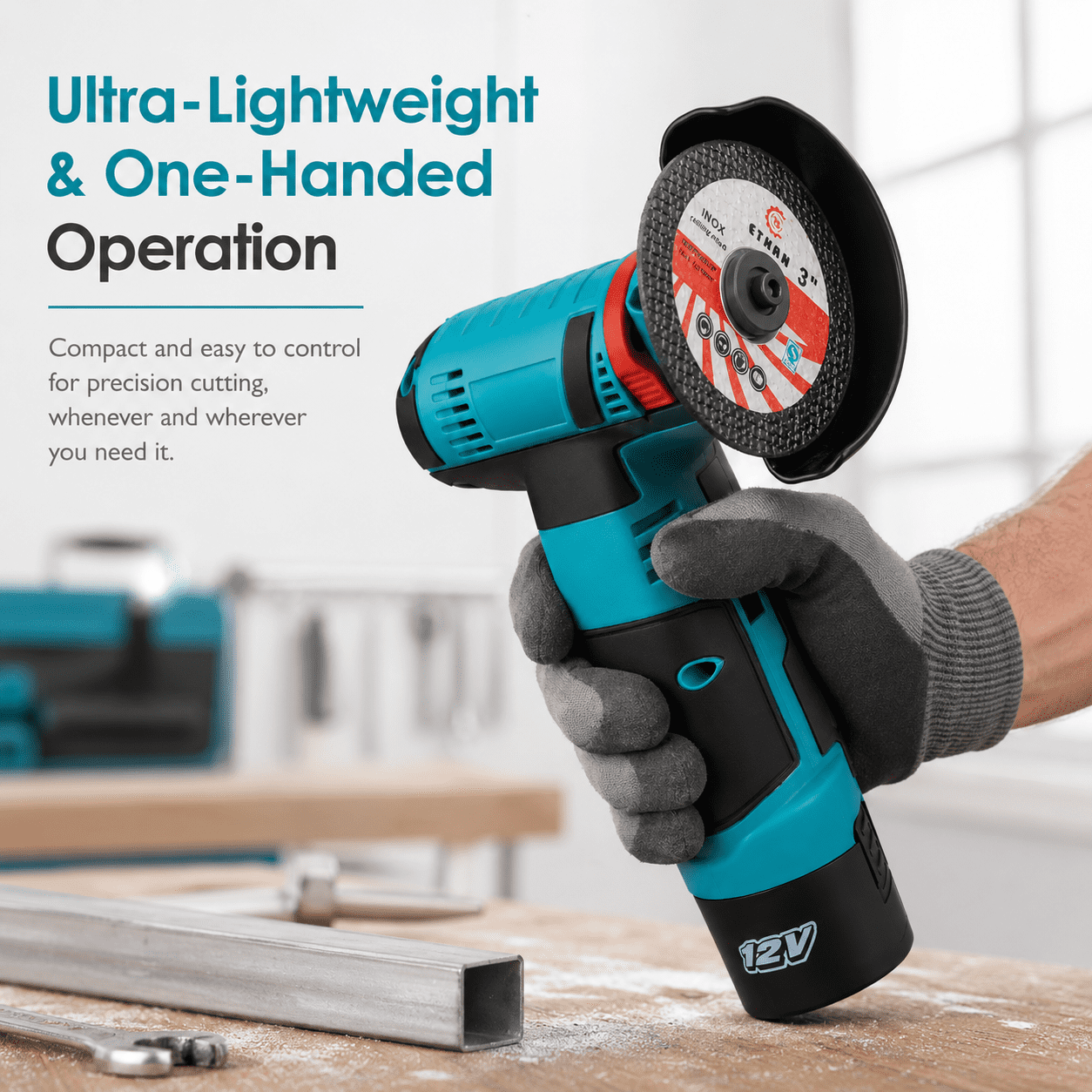12V Cordless Mini Angle Grinder