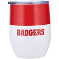 thumbnail image 2 of Wisconsin Badgers 16oz. Colorblock Stainless Steel Curved Tumbler, 2 of 3
