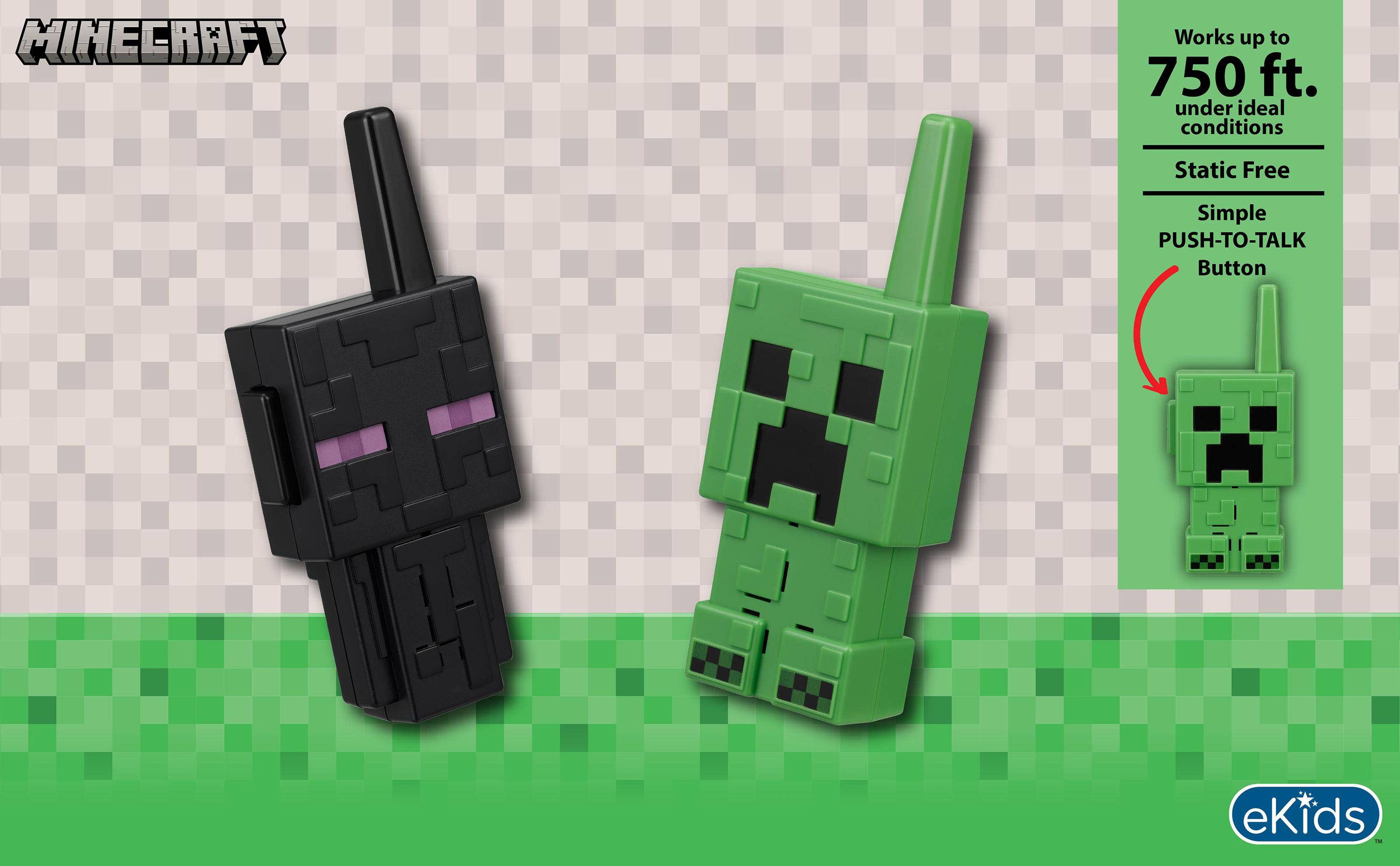 Minecraft Walkie Talkies For Kids, 2 Pack photo 2