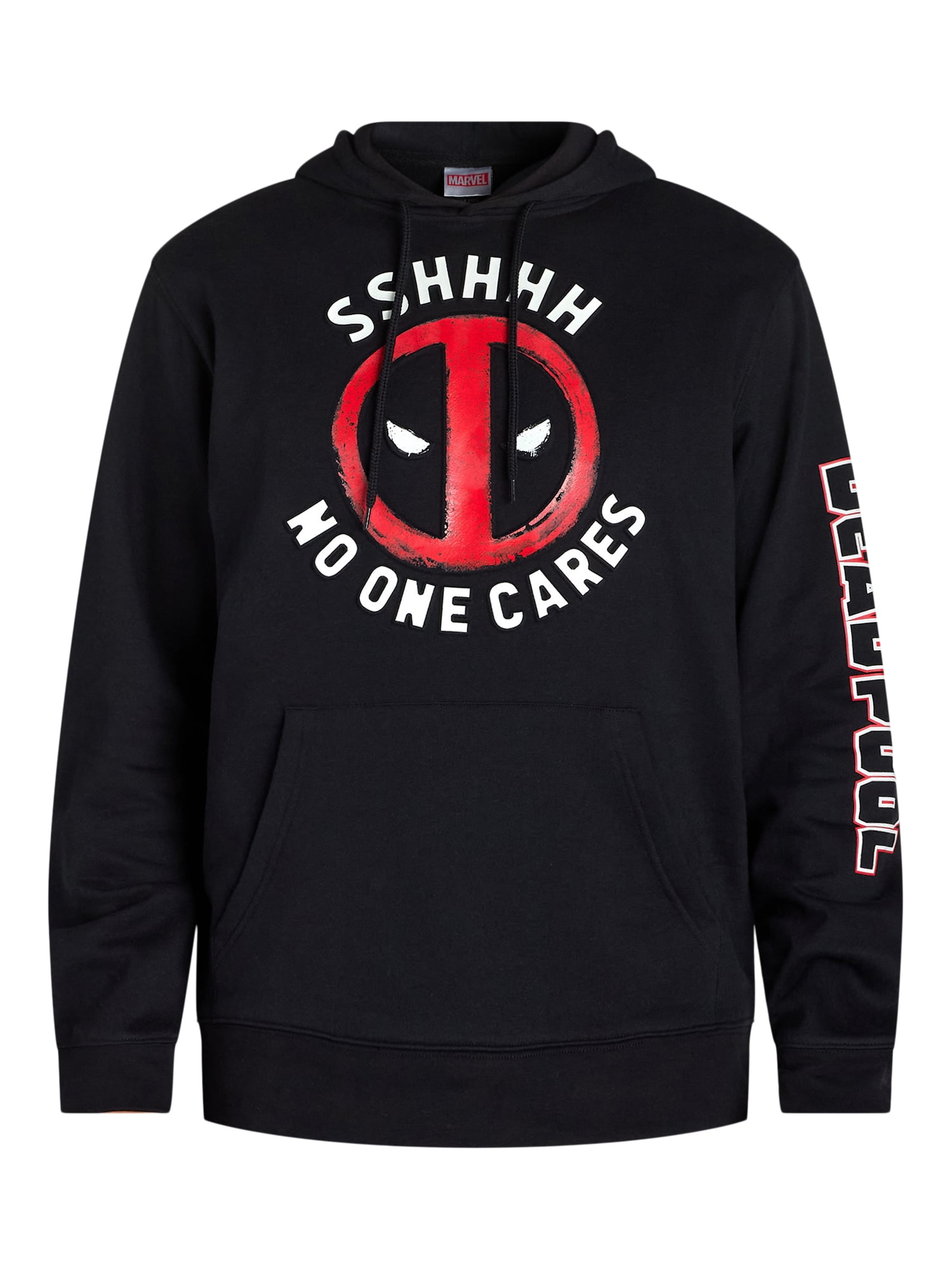 Deadpool Men's & Big Men's No One Cares Graphic Hoodie, Sizes XS-3XL