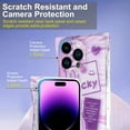thumbnail image 3 of iPhone 14 Pro Max Case, Shockproof Kawaii TPU Phone Case for iPhone 14 Pro Max 2022 (6.7 Inch), with Soft Cute Back Case for Girls and Women, Purple Love, 3 of 13