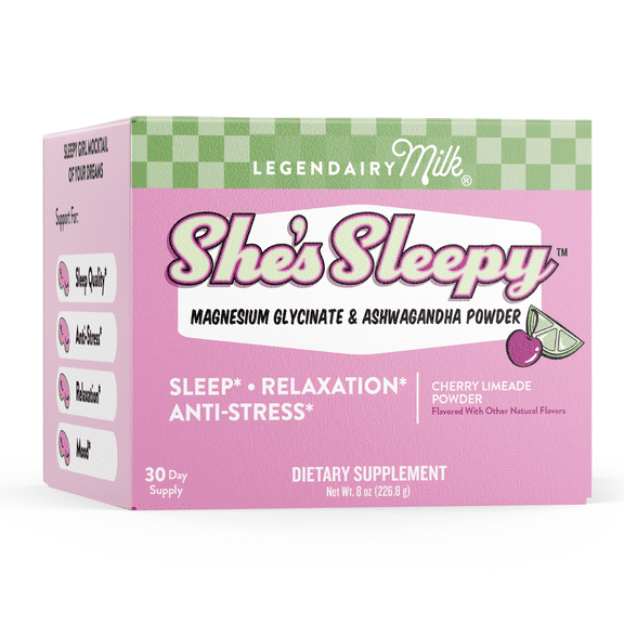 Legendairy Milk, She’s Sleepy™, Melatonin-Free Natural Sleep Aid Magnesium Supplement
