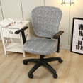 thumbnail image 3 of Transform Computer Chair Stretch Office Chair Covers Elastic Office Chair Cover High Elastic Polyester Computer Chair Cover grey 2, 3 of 9