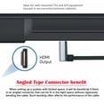 thumbnail image 5 of Xiwai HDMI 2.1 Ultra Thin HDTV Cable 8K 4K Hyper Super Flexible Slim Cord Down Angled to Up Angled 90 Degree Type-A for Computer HDTV, 5 of 5