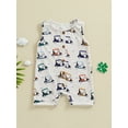 thumbnail image 2 of FEORJGP Kids Baby Girls Boys One-piece Jumpsuits 0-18M Toddler Infant Sleeveless Tank Romper Golf Print Crew Neck Buttons Bodysuits Infant Little GirlSummer Casual Clothes for Daily Vacation, 2 of 7