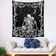 thumbnail image 5 of Tapiz de calavera de The Kissing Lovers, tapices de esqueleto de constelación romántica en blanco y negro, decoración de pared para sala de estar y dormitorio (51,2" x 59,1") oso de fresa Electrónica, 5 of 5