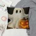 thumbnail image 2 of PHYHOO Halloween Pillow Covers Pumpkin Ghost Throw Pillow Covers for Fall Halloween Decorations Halloween Party Pillows Decorative Pillow Covers for Couch Sofa, 2 of 5