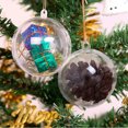 thumbnail image 5 of Bolas de Navidad transparentes, bolas de plástico rellenables para manualidades, decoración para el hogar, boda, jardín, árbol, caja de regalo para colgar en la fiesta, 5 of 5