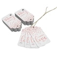 thumbnail image 3 of Inkdotpot Made With Love Text Bottle Tag Real Rose Gold Foil Favor Hang Tags Pack Of 100, 3 of 6