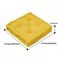 thumbnail image 2 of ROSEKIND 19"x19"x5" Thick Square Meditation Floor Pillow, Corduroy Tufted Floor Cushion for Adults, Large High-Resilience Sponge Seating for Yoga, Tatami, Living Room & Fireplace, Grey, 2 of 7