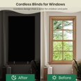 thumbnail image 2 of Luxmo 100% Blackout Window Blinds, Roller Shades Blinds for Living Room,Office,Bedroom,UV Protection Fabric,Easy to Install, 2 of 7