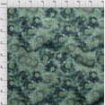 thumbnail image 4 of oneOone Cotton Jersey Dark Green Fabric Abstract Floral Sewing Fabric By The Yard Printed Diy Clothing Sewing Supplies 58 Inch Wide, 4 of 5