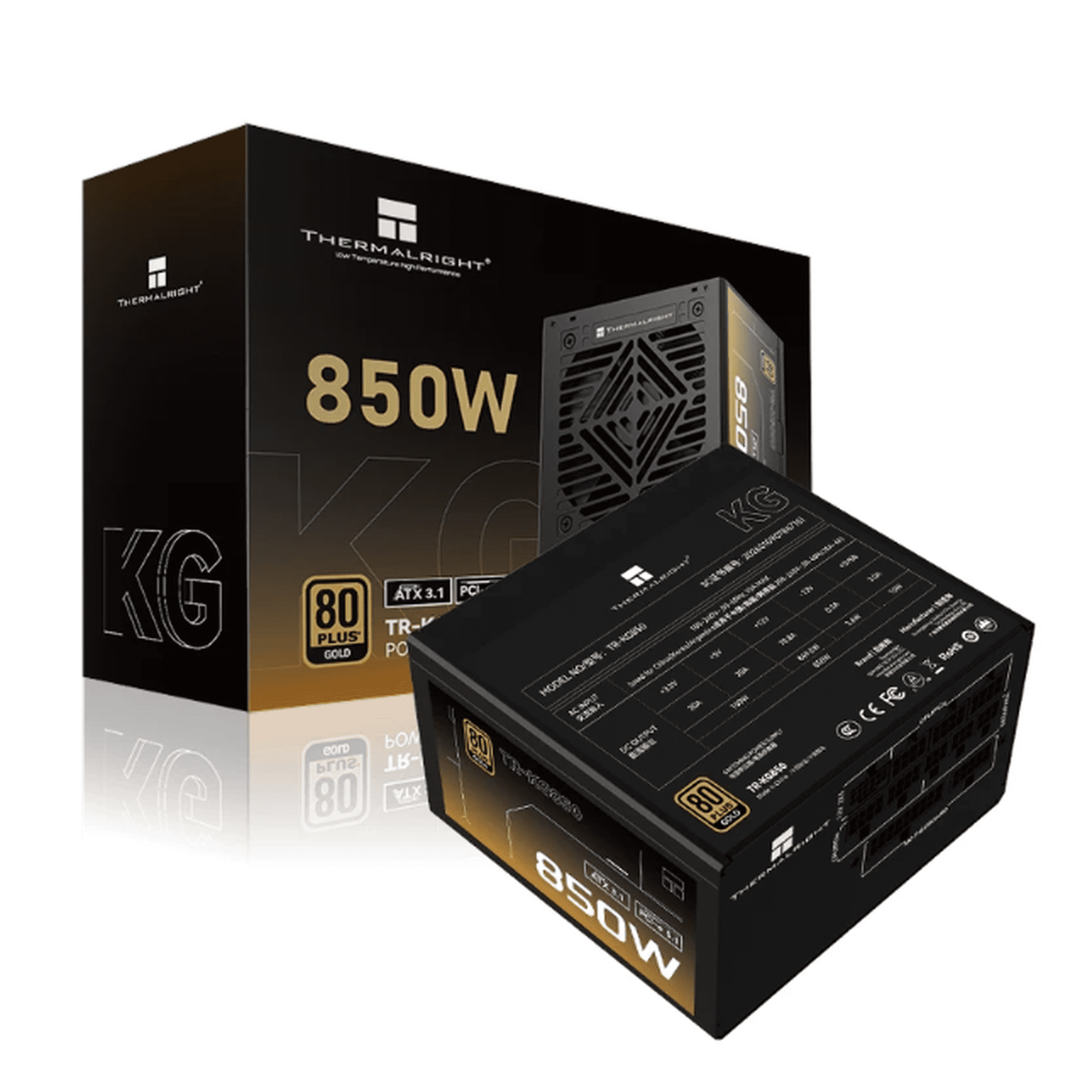 Thermalright TR-KG 750-W PRO 750W Full Modular ATX 3.1 PCIe 5.1 80 PLUS Gold Power Supply, White