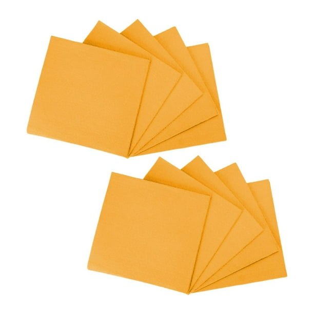10x Paños de limpieza, multiusos, absorbentes, suaves, para lavavajillas Naranja