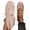Pink, variant on HTHLVMD Lace Ballet Flats, Mary Janes, Cross Strap Flats, Breathable Mesh Shoes, Women's Lace Ballet Flats Cross Strap Mesh Breathable Mary Jane Shoes Low Cut Slip-On Dress Flats, Beige 5.5