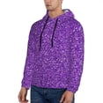 thumbnail image 3 of Salouo Glitter Purple Pattern Men's Fall Hoodie Sweatshirt,Sport Hoodie with Pockets for Men Pullover Casual Hooded Sweatshirt-3X-Large, 3 of 7
