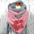 thumbnail image 2 of Écharpes Bouton Chaud Casual Wrap Femmes Châles Doux Mode Impression Foulard, 2 of 3