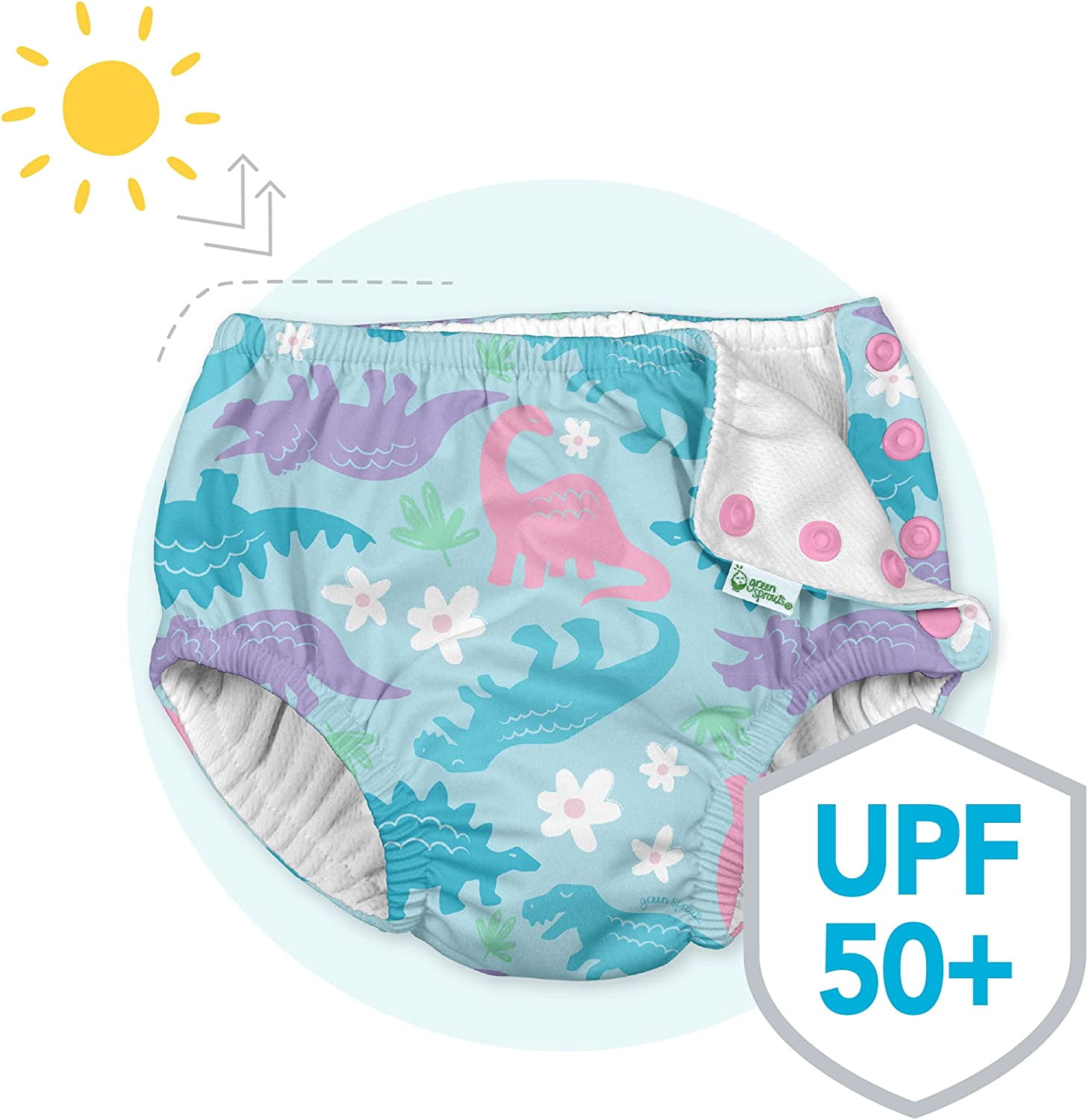 Happy Nappy Green Sprouts Swim Green Sprouts Reusable Swim