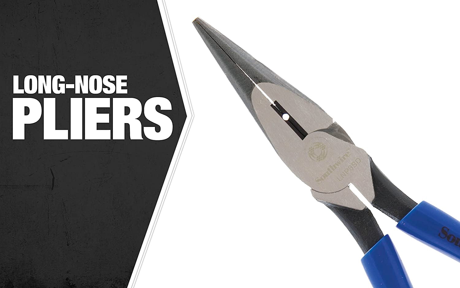 Southwire Tools  Equipment LNP8SD 8 Heavy Duty Long-Nose Pliers with Side Cutter, Stripper,  Dipped Handles, Blue