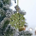 thumbnail image 4 of EWASWON Green Christmas Hand-Woven Ornaments - Snowflake Star Tree Wall Hanging Decor, Holiday Gift, 4 of 6