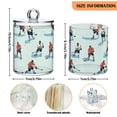 thumbnail image 5 of Yayeee 4 Pack Qtip Holder Dispenser for Bathroom with Lid Cotton Swab Canister, Ice Play, 5 of 6
