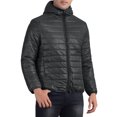 thumbnail image 4 of INSPIRE CHIC Hooded Puffer Jackets for Men's Winter Zipper Lightweight Warm Padded Coat M Black, 4 of 5