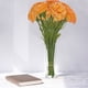 thumbnail image 5 of Crisantemo artificial, decoración del hogar, decoración de escena de flores para bodas al aire libre, flores y plantas falsas - 5PC Naranja, 5 of 6