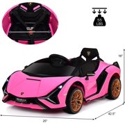 Olakids 12 V Licensed Lamborghini Sian Powered Ride-On Toy with Remote Control and MP3 Player