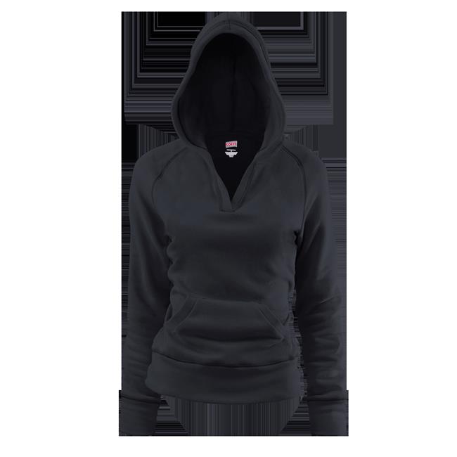 deep v neck hoodie