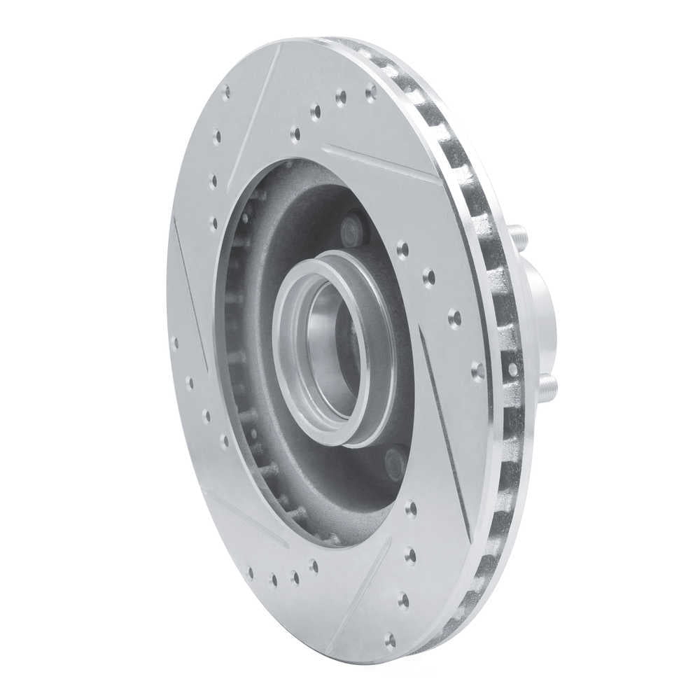Dynamic Friction Company 631-40064R DFC Brake Rotor - Drilled And Slotted - Silver