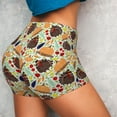 thumbnail image 6 of Seamless Workout Shorts Women - Thanksgiving Biker Gym Running Yoga Spandex Shorts for Women, 6 of 7