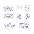 thumbnail image 1 of Anime Style Temporary Tattoos for Girls, European & American Inspired Body Art Stickers, 8 Count Color Printed Design, 320x210mm, 1 of 8