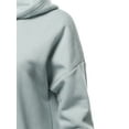 thumbnail image 5 of A2Y Women's Relax Fit Long Sleeve Kangaroo Pockets Hoodie Sweatshirts Light Grey L, 5 of 6