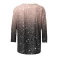 thumbnail image 4 of TAGOLD Womens Summer Tops,Women 3/4 Sleeves Casual Shirts Pullover Loose Tunic Tops Print Blouse, 4 of 5