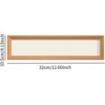 thumbnail image 3 of Wooden Painting Frame, Wood Art Frame, Wall Mount Or Tabletop Rectangular Picture Frame Panoramic Frame For Dining Room, Walnut Color, 14cmx42cm,Wood Color,10.5cmx32cm, 3 of 7