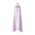 thumbnail image 2 of Gunia Hooded Cloak For Adult Elegant Long Cape Cosplay Halloween Role Play Dress Up Outfits Stage Performance Holiday Party Wear,Purple, 2 of 4