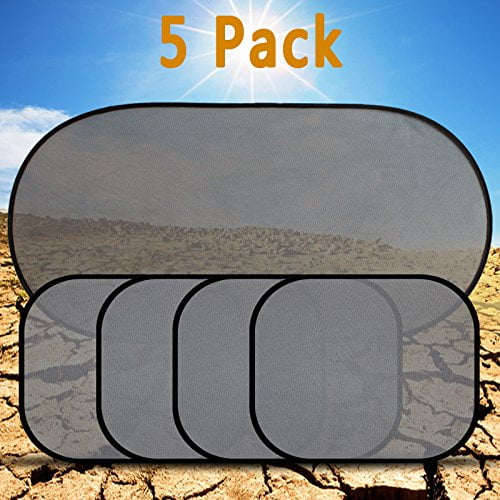 Car SunShade Cling Mesh UV Ray Protetion Window Windshield One Set of