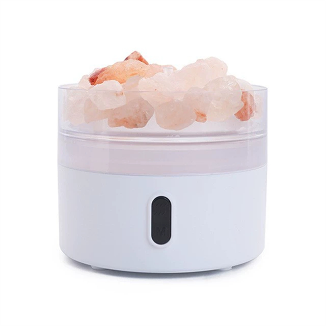 Salt Stone Lamp Diffuser Humidifier USB Aromatherapy Night Light Mist Air Humidifier for Bedroom, Office, Home, Car