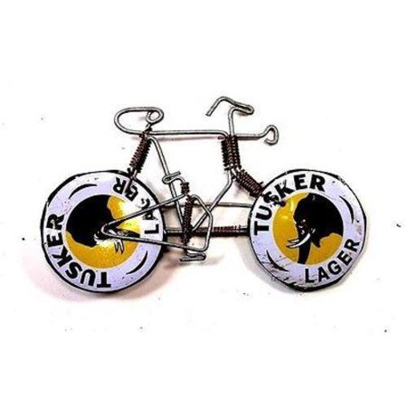 Wire Bicycle Pin with Tusker Wheels - Creative