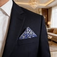 thumbnail image 4 of Hioecau Rhinestone Pocket Square for Men Pre Folded Handkerchief Sparkling Pocket Square Fits Blazer Tuxedo Pockets for Wedding Dating Formal Attire, 4 of 8