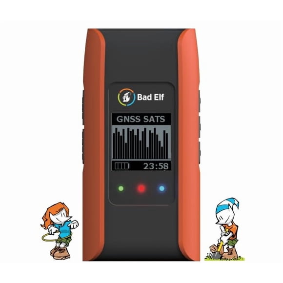 Bad Elf Flex® Mini Standard GNSS Receiver (GPS/GLONASS/Galileo/BEIDOU), Small, Orange