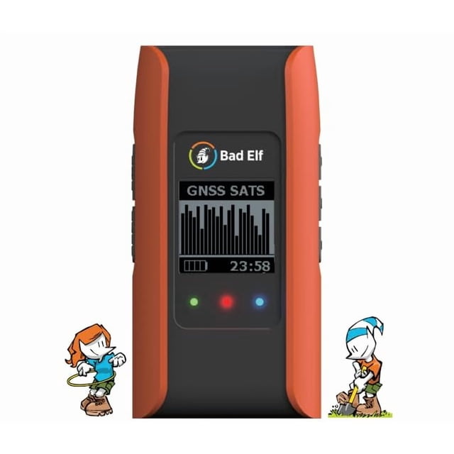 Bad Elf Flex® Mini Standard GNSS Receiver (GPS/GLONASS/Galileo/BEIDOU), Small, Orange