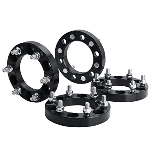 6X5.5 Wheel Spacers, KSP Forged 1"(25mm) 6x5.5 to 6x5.5 Thread Pitch M12x1.5 Hub Bore 108mm Adapters for Tacoma 4Runner Tundra FJ Land Cruiser Black, Not Hubcentric