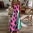thumbnail image 3 of Leopard Print Pattern Sleeveless Dress Woman Fashion Long Dresses Women's Summer Suit Dress Summer 2025 Women, 3 of 7