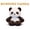 #09 Black, variant on Running Panda Stuffed Animal, Pookie Mini Panda Plushie, Ultra Soft Premium PP Cotton Fluffy Panda Doll, Trendy Desktop & Bag Decor Gift A