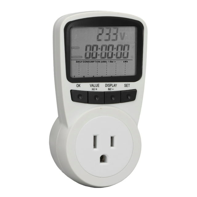 Monitor De Uso De Electricidad Advertencia De Sobrecarga Del Zócalo De Medición De Energía EE. UU. 120 V Para Aire Acondicionado ANGGREK Otros