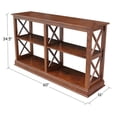 thumbnail image 4 of International Concepts Hampton Sofa - Server Table With Shelves, 4 of 8