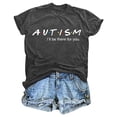 thumbnail image 3 of CHENge Women's Autism Awareness O Neck T-Shirt Accept Adapt Advocate Shirt Autism Mom Short Sleeve Tee Teacher Life Top, 3 of 3