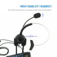 thumbnail image 3 of Centro De Llamadas De Ruido Teléfono DiftPad Teléfono Con Cable Con Auriculares Monoaural Auriculares Clear Voice Quality ID Redial Para Teléfono De La Oficina Del Teléfono Del, 3 of 7
